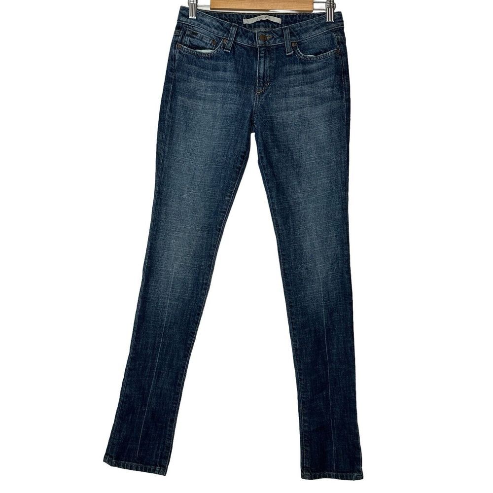 Joes Jeans Womens 26 Blue Mid Rise Medium Wash Stretch skinny
